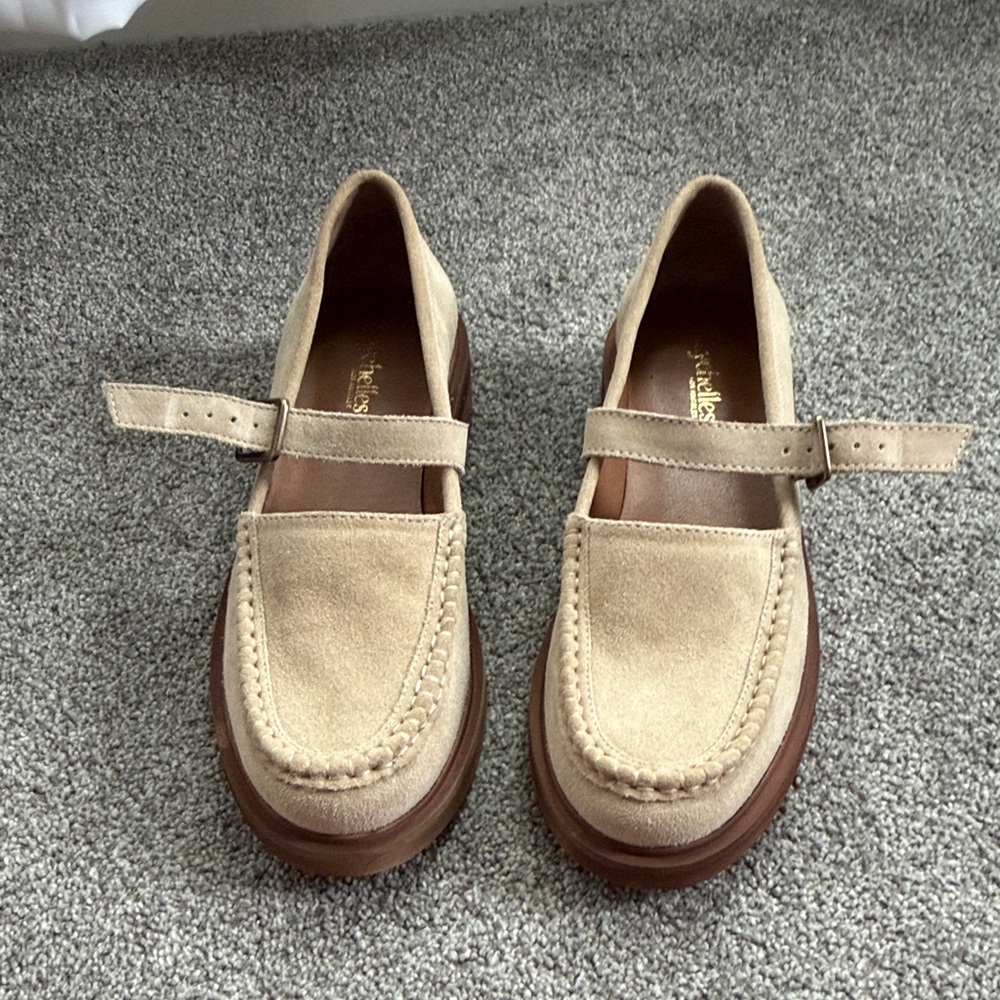 Seychelles Tan Suede Loafers